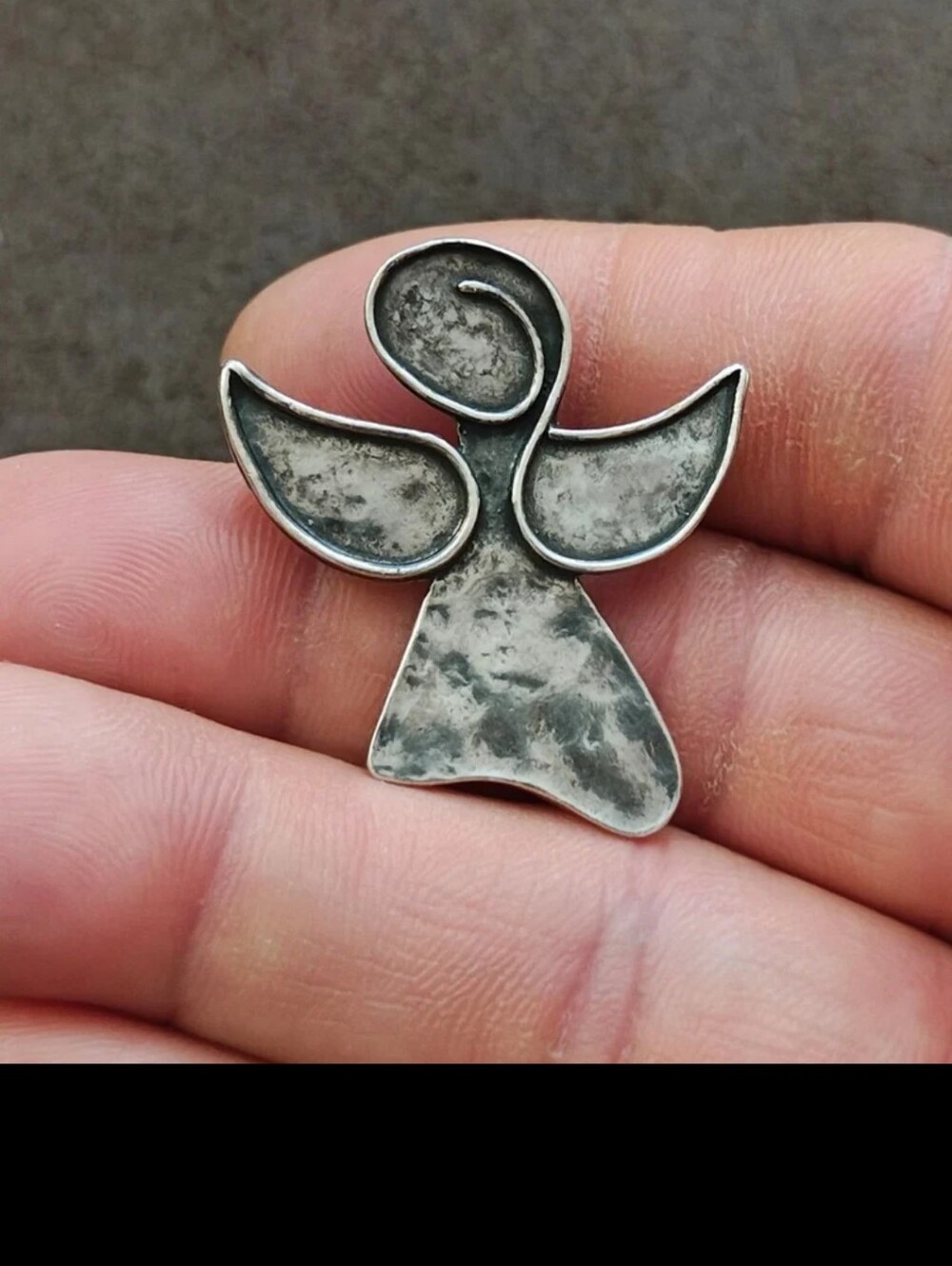 Vintage 1842 Retired Silpada Sterling Silver Angel Pin/Pendant